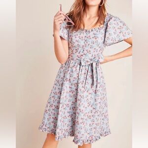 New Anthropologie Gal Meets Glam Womens Marianna Floral Dress Fit & Flare